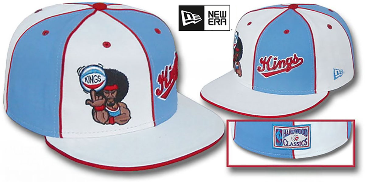 Kansas City Kings RETROMAN DOUBLE WHAMMY White-Columbia Fitted Ha