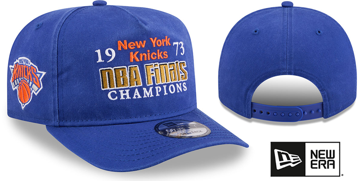 New York Knicks HISTORIC CHAMPIONS AF SNAPBACK Royal Hat