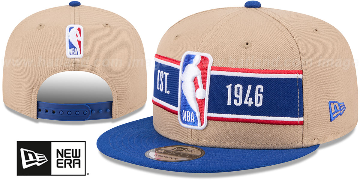 Logoman 2024 NBA DRAFT SNAPBACK Camel-Royal Hat by New Era