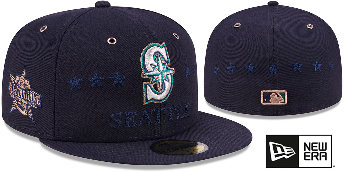 Seattle Mariners 2026 MLB ALL-STAR GAME Navy Fitted Hat
