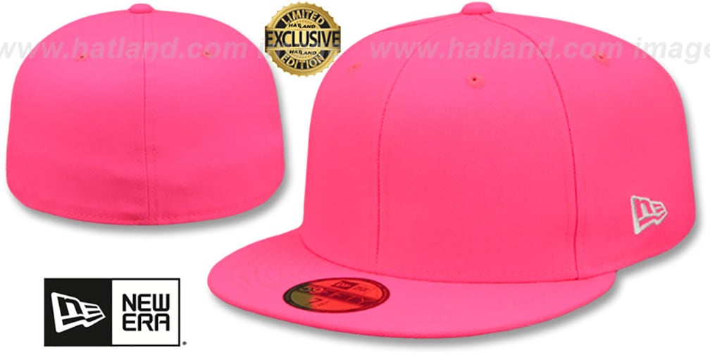 New Era 59FIFTY-BLANK Neon Pink Fitted Hat