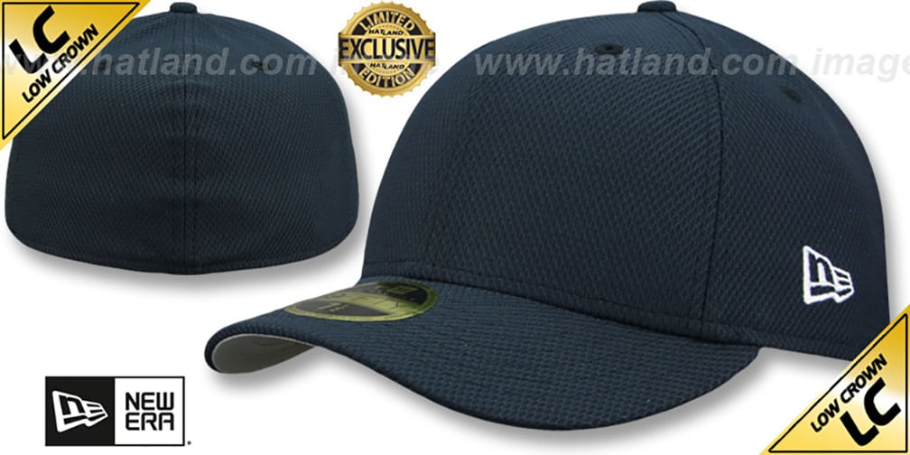 New Era LOW-CROWN DIAMOND TECH 59FIFTY-BLANK Dark Navy Fitted Hat