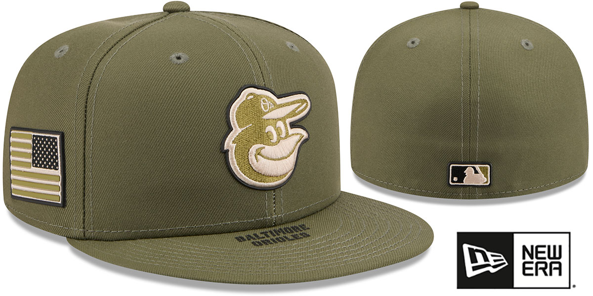 Baltimore Orioles 2026 ARMED FORCES STARS N STRIPES Hat