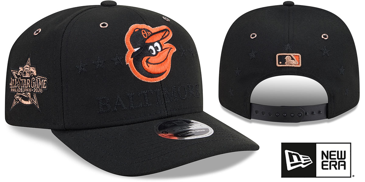 Baltimore Orioles 2026 MLB ALL-STAR GAME STRETCH SNAP Black Hat