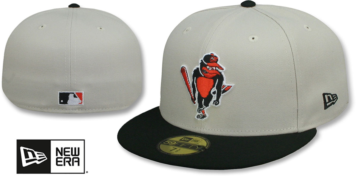 Baltimore Orioles ANGRY BIRD Stone-Black Fitted Hat