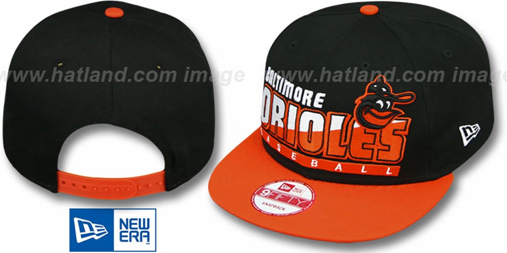 Baltimore Orioles COOP SLICE-N-DICE SNAPBACK Black-Orange Hat