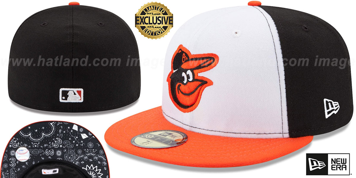 Baltimore Orioles HOME BLACKDANA BOTTOM Fitted Hat