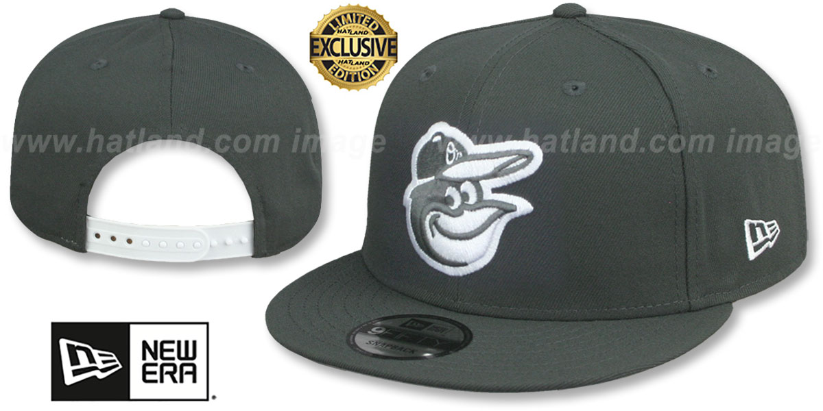 Baltimore Orioles TEAM-BASIC SNAPBACK Charcoal-White Hat