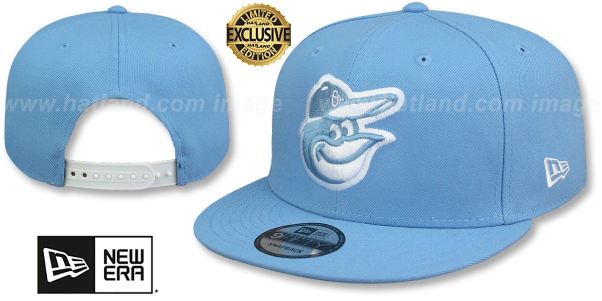 Baltimore Orioles TEAM-BASIC SNAPBACK Sky-White Hat