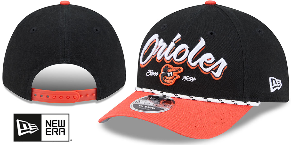 Baltimore Orioles TEAM LOYAL M-CROWN SNAPBACK Black-Orange Hat