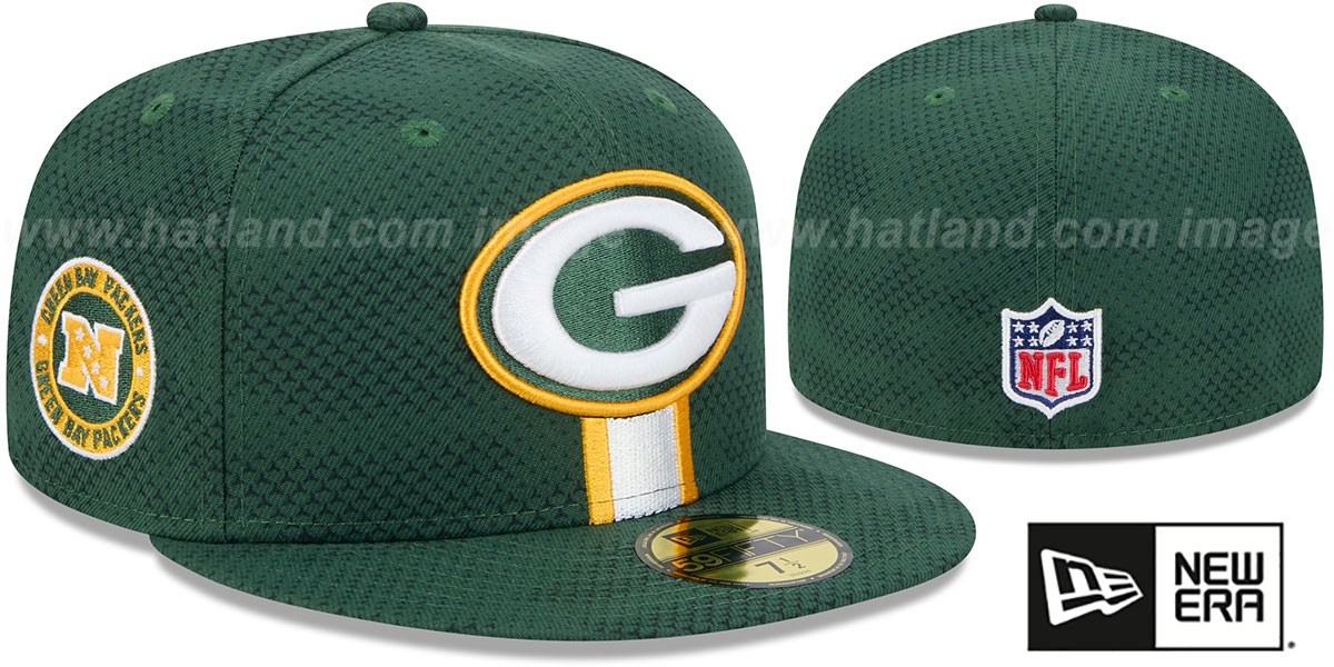Green Bay Packers 2024 NFL SIDELINE Green Fitted Hat