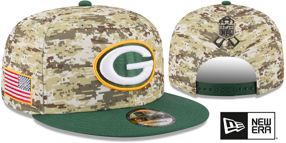 Green Bay Packers 2025 SALUTE-TO-SERVICE SNAPBACK Desert  display picture 3