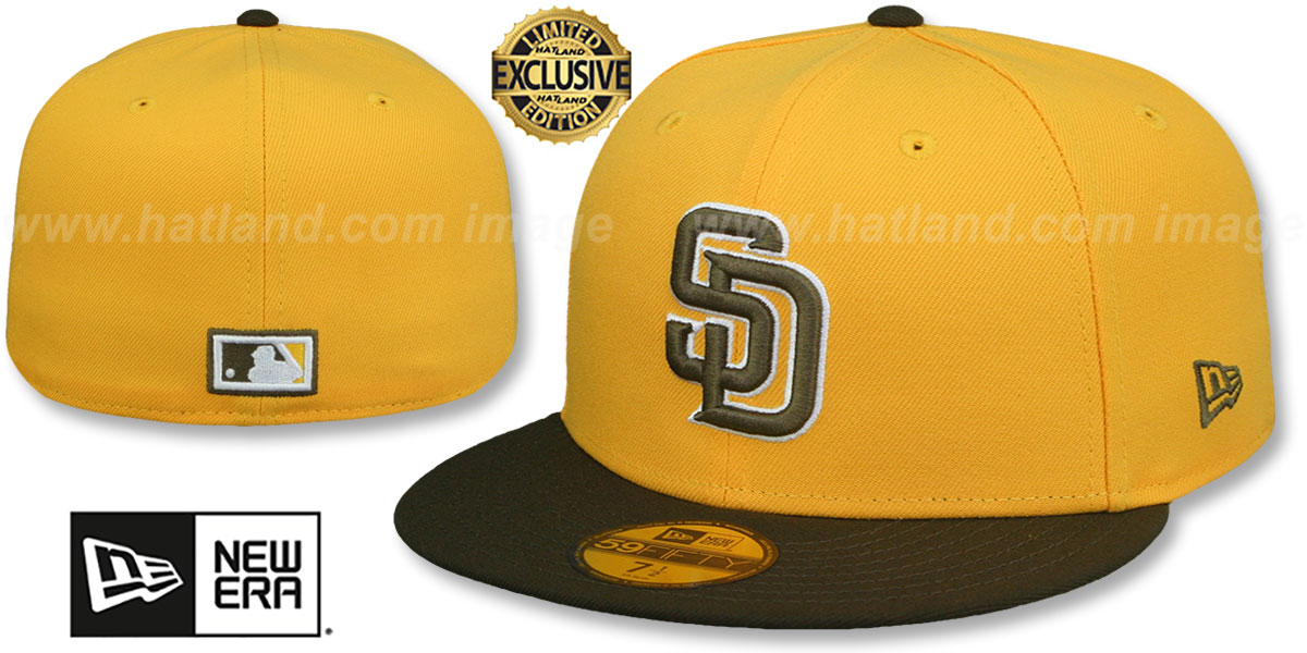 【US限定】NEW ERA 59FIFTY San Diego Padres Yellow Gold Men's San Diego Padres New Era Gold 2025 Spring Training