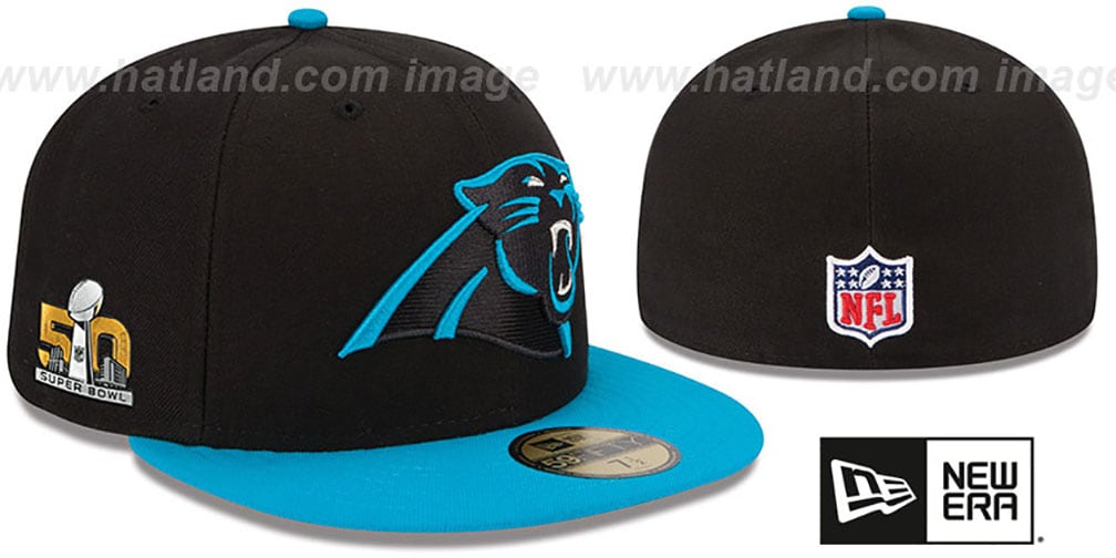 Carolina Panthers NFL SUPER BOWL 50 Fitted Hat by New Era