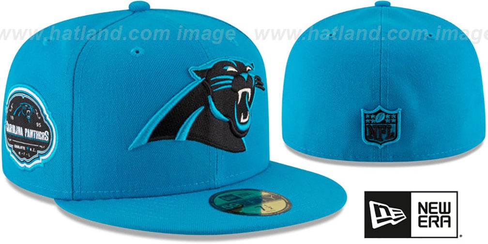 Carolina Panthers TEAM-SUPERB Blue Fitted Hat by New Era display picture 1