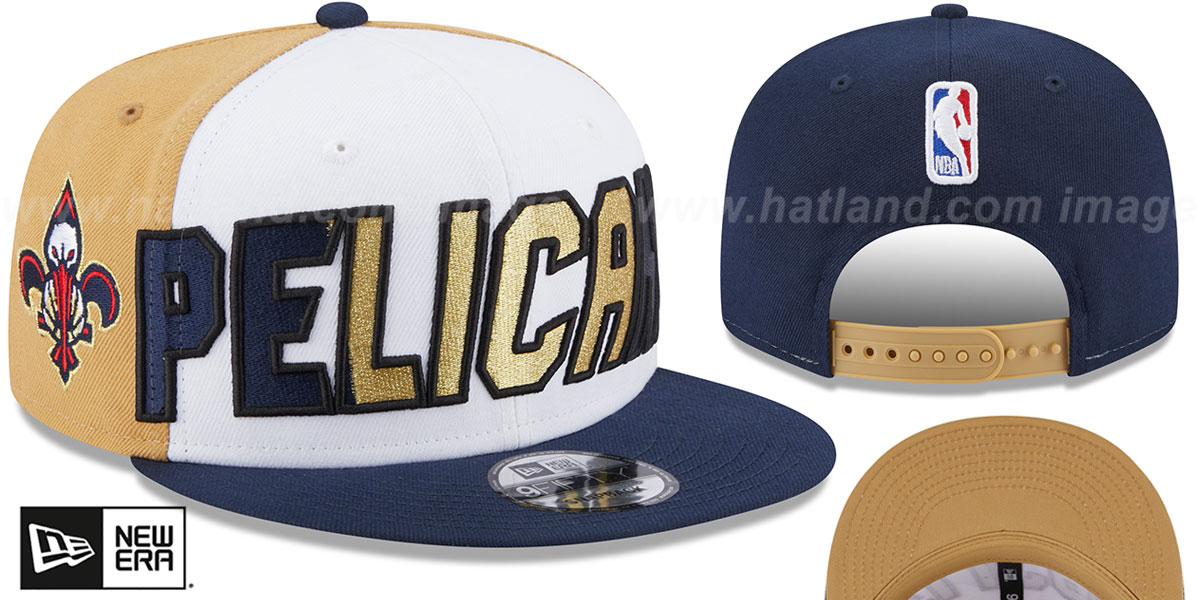 New Orleans Pelicans COLOR BLOCK BACK HALF SNAPBACK Hat