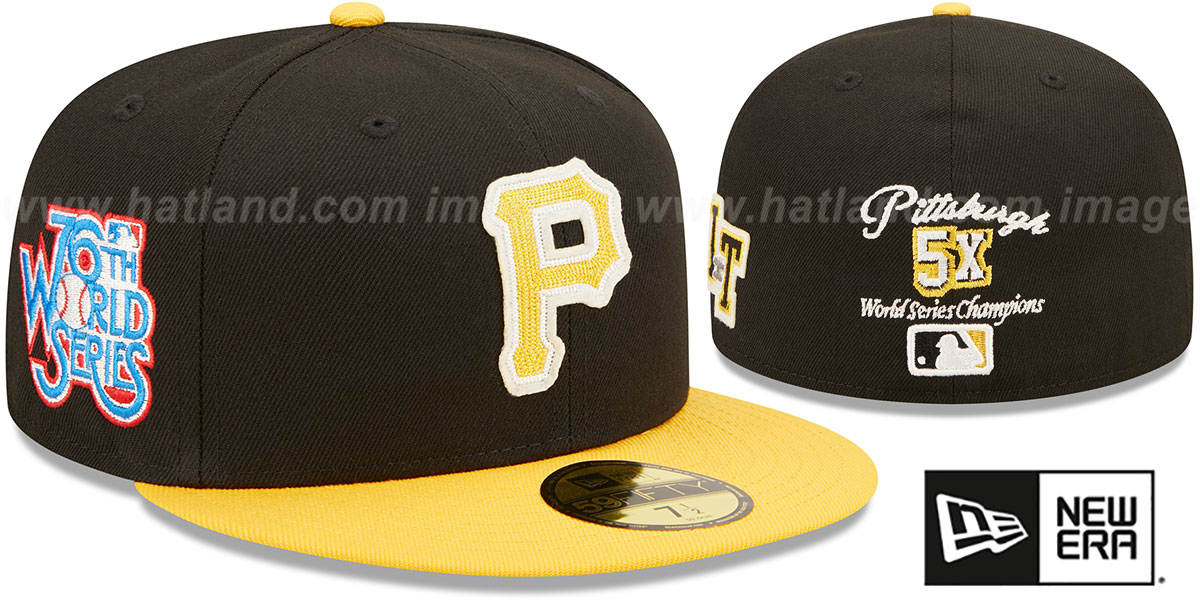 Pittsburgh Pirates LETTERMAN SIDE-PATCH Fitted Hat