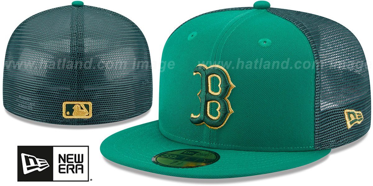 【US限定】NEW ERA 59FIFTY Boston Red Sox St.Patrick Green Exclusive Boston Red Sox New Era 59Fifty Hat 7 3/8 Green