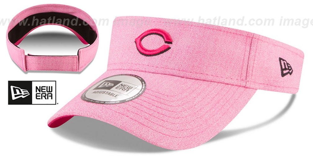 Cincinnati Reds 2018 MOTHERS DAY VISOR Heather Pink