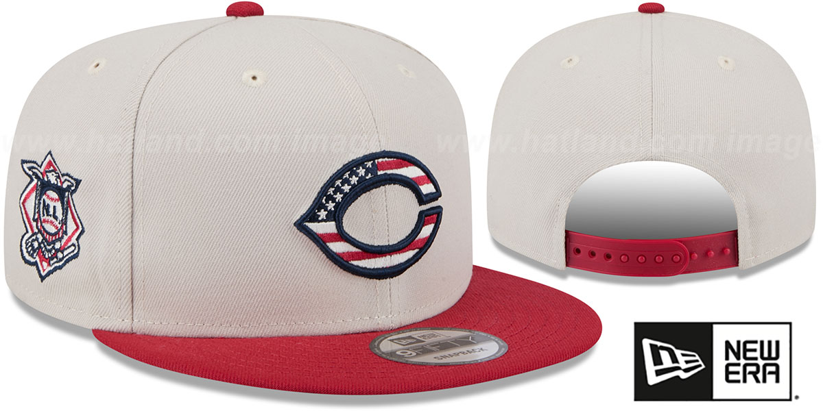 Cincinnati Reds 2024 JULY 4TH STARS N STRIPES SNAPBACK Hat