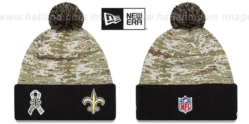 New Orleans Saints 2015 SALUTE TO SERVICE Knit Beanie Hat