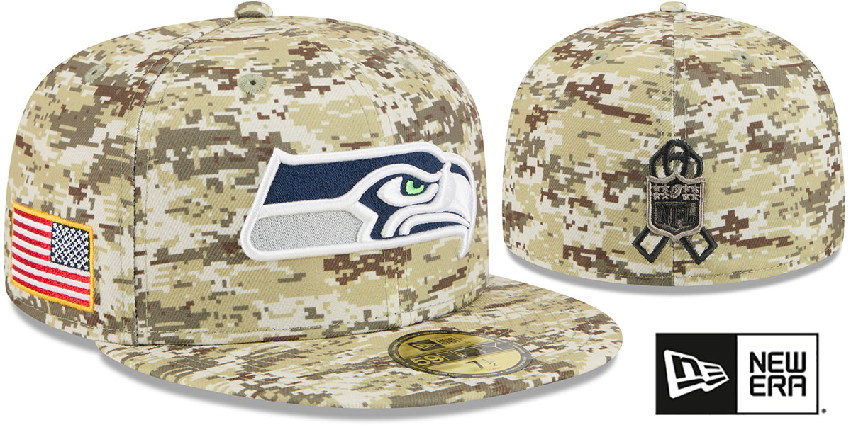 Seattle Seahawks 2025 SALUTE-TO-SERVICE Digital Desert Storm 