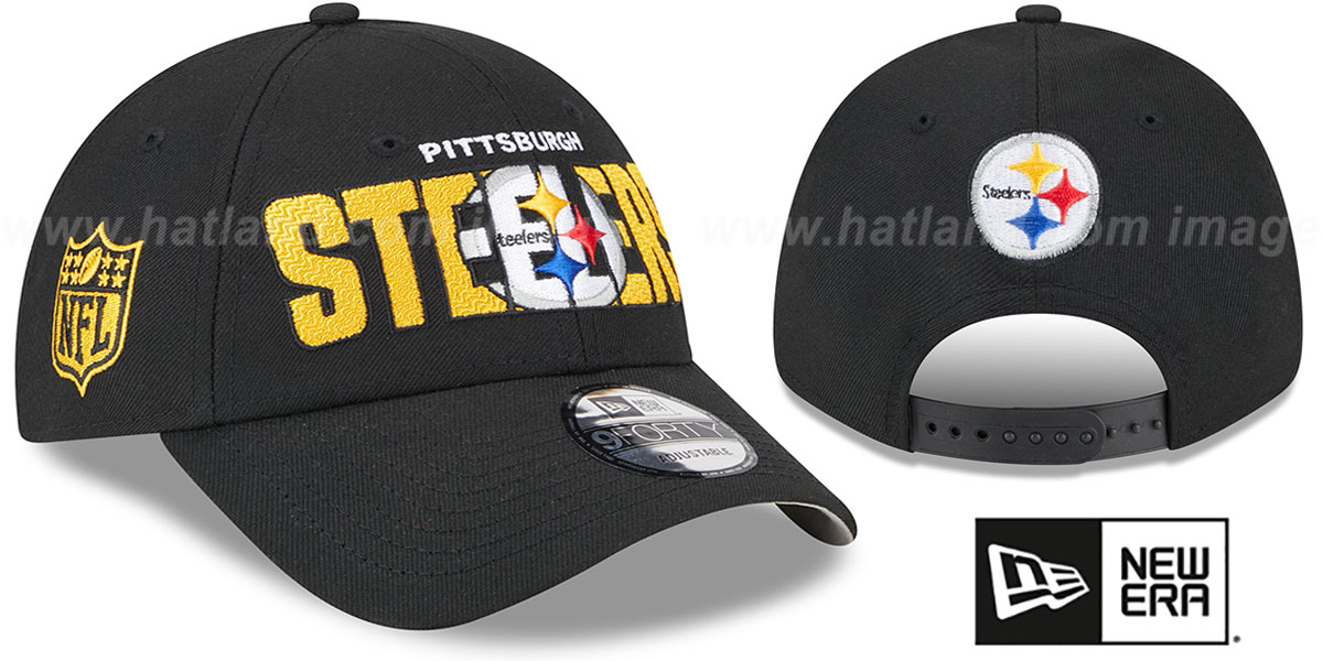 【US限定】New Era 59FIFTY Pittsburgh Steelers Draft2024 Blk Pittsburgh Steelers New Era Youth 2025 Sideline 9FORTY