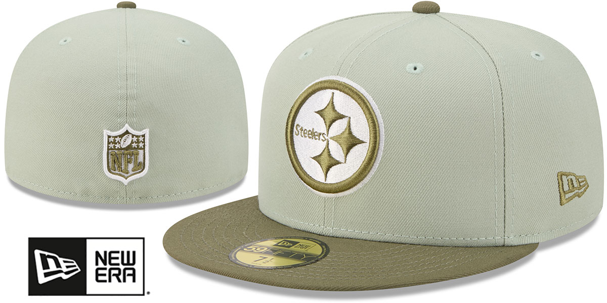 Pittsburgh Steelers 2026 COLOR PACK Sage-Olive Fitted Hat