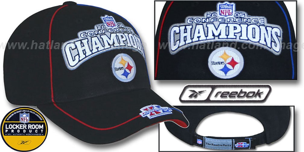 Steelers AFC CHAMPS Hat by Reebok - black display picture 1