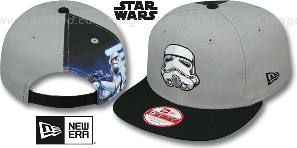 Star Wars Storm Trooper QUARTER-SUB SNAPBACK Grey-Black Hat