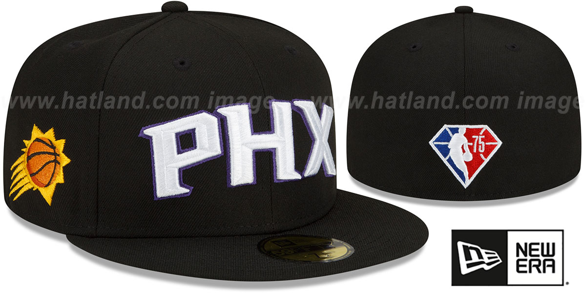 Phoenix Suns DIAMOND 75 CITY-SERIES ALTERNATE Black Fitted Hat