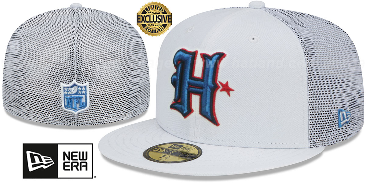 Houston Texans TEAM-BASIC TRUCKER White Fitted Hat