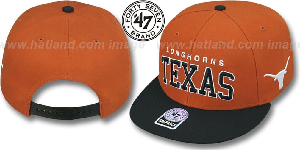 Texas 2T BLOCKSHED SNAPBACK Adjustable Hat by Twins 47 Brand