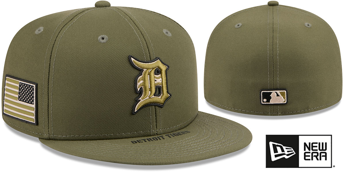 Detroit Tigers 2026 ARMED FORCES STARS N STRIPES Hat