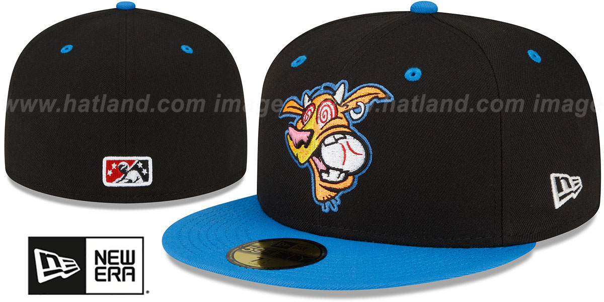 Rocket City Trash Pandas COPA Black-Blue Fitted Hat