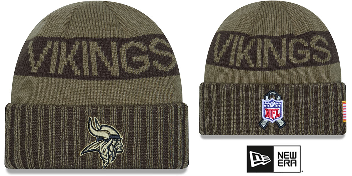 Exclusive New Era Minnesota Vikings NWT Beanie Cuff Winter Hat New One Of A Kind New Era Knit Winter Beanie Cuff Beanie - Minnesota Vikings  main image 2
