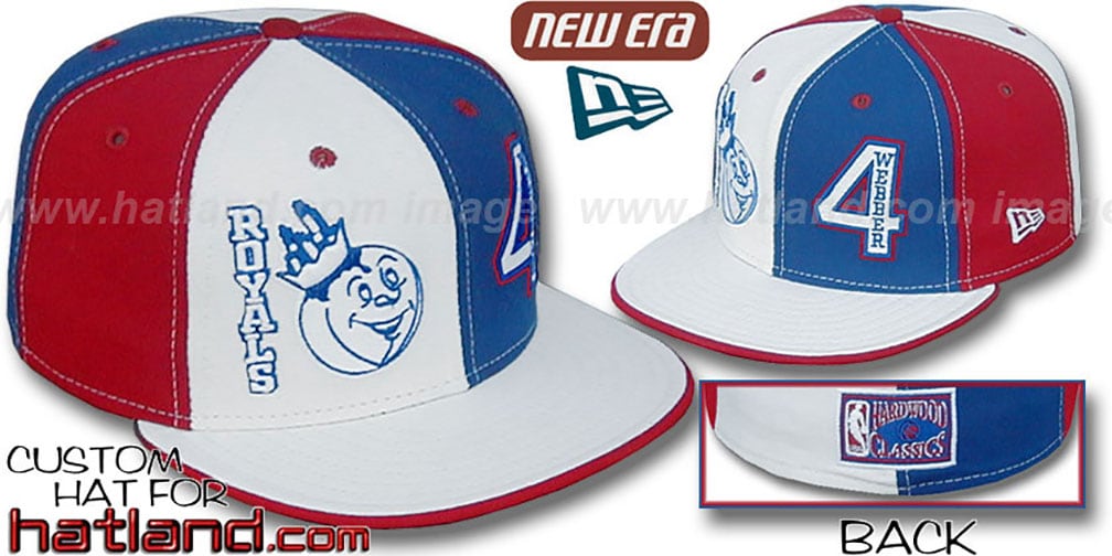 Royals Webber DOUBLE WHAMMY White-Royal-Red Fitted Hat