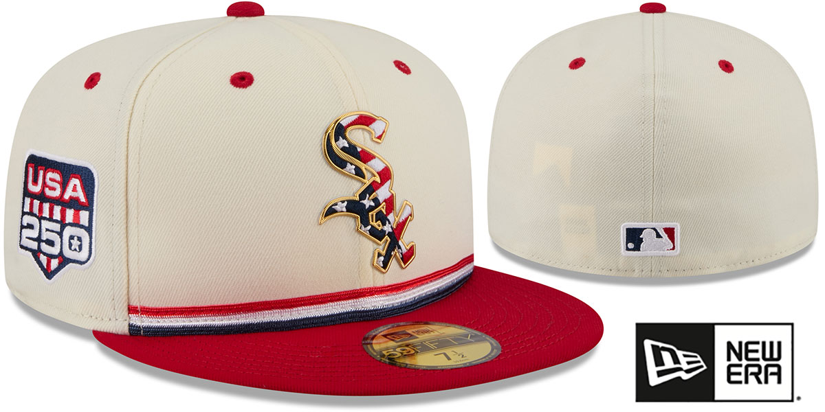 Chicago White Sox 2026 JULY 4TH STARS N STRIPES Fitted Hat
