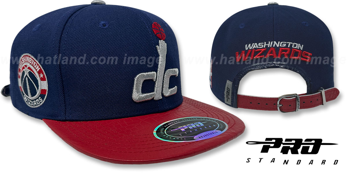 Washington Wizards TEAM-ALTERNATE STRAPBACK Navy-Red Hat by Pro S