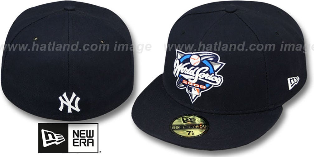 New York Yankees 2000 CHAMPIONS PATCH Navy Fitted Hat