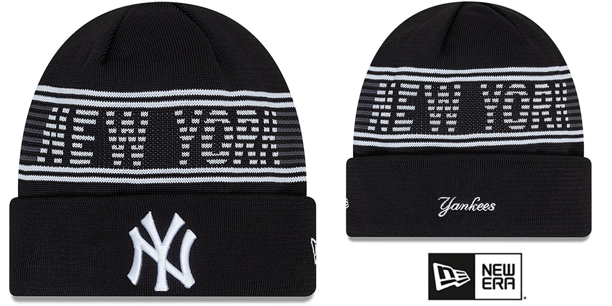 New York Yankees 24-25 SPORT-KNIT Black-White Beanie Hat