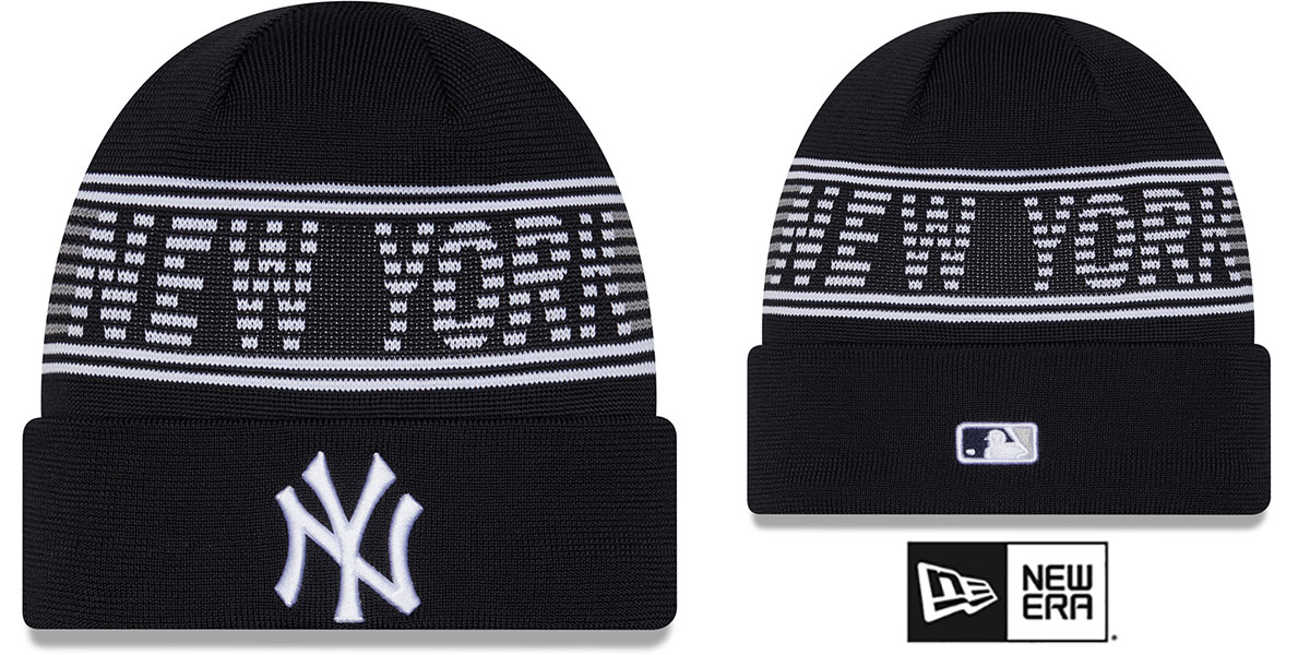 New York Yankees 24-25 SPORT-KNIT Navy Beanie Hat by New Era