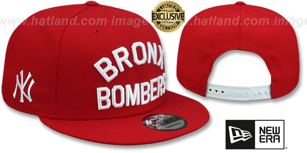 New York Yankees BRONX BOMBERS SNAPBACK Red Hat by New Era