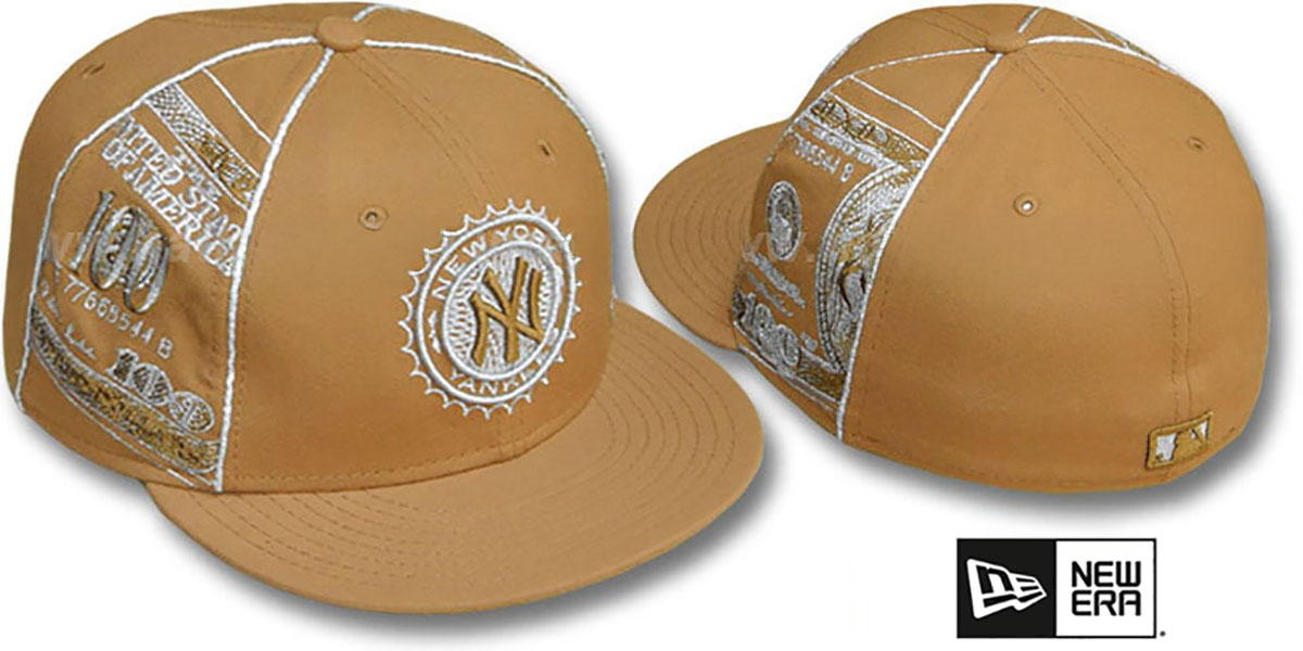 【US限定】NEW ERA 59FIFTY New York Yankees Wheat Brown Gold NEW York Yankees Cap Brown/Gold￼59fifty New Era Fitted Hat
