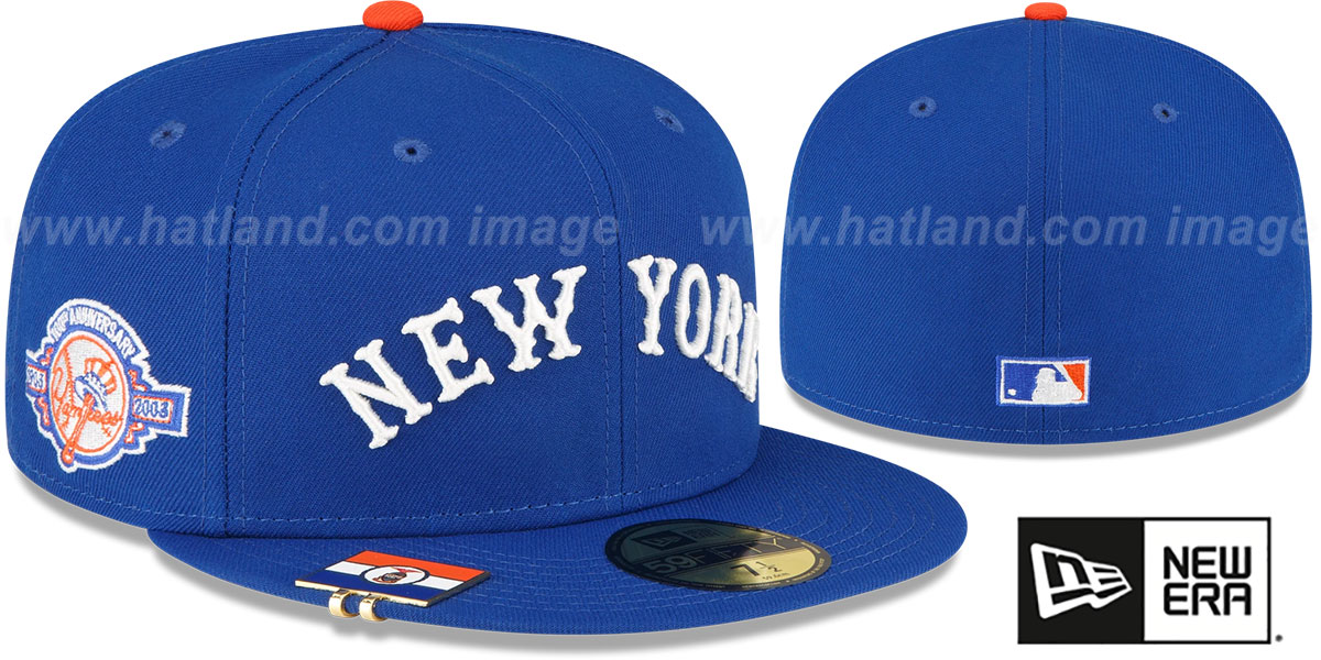 New York Yankees CITY FLAG VISOR CLIP SIDE-PATCH Royal Hat