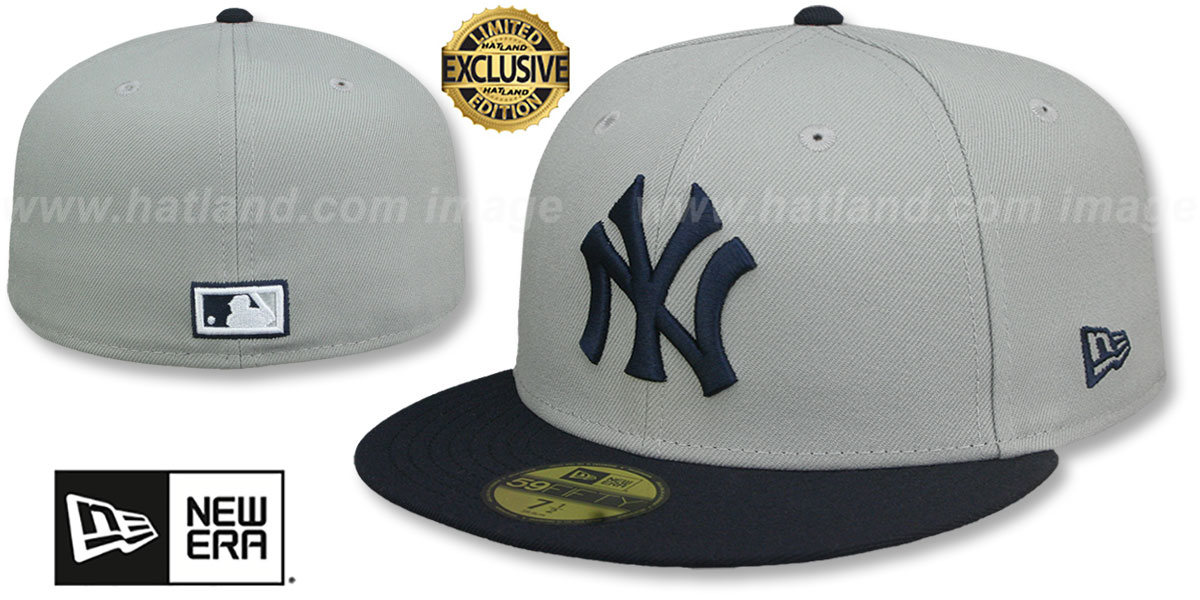 New York Yankees COOPERPACK Grey-Navy Fitted Hat by New Era