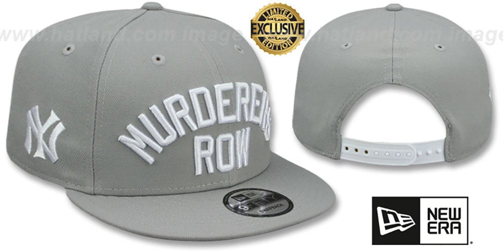 New York Yankees MURDERERS ROW SNAPBACK Light Grey Hat