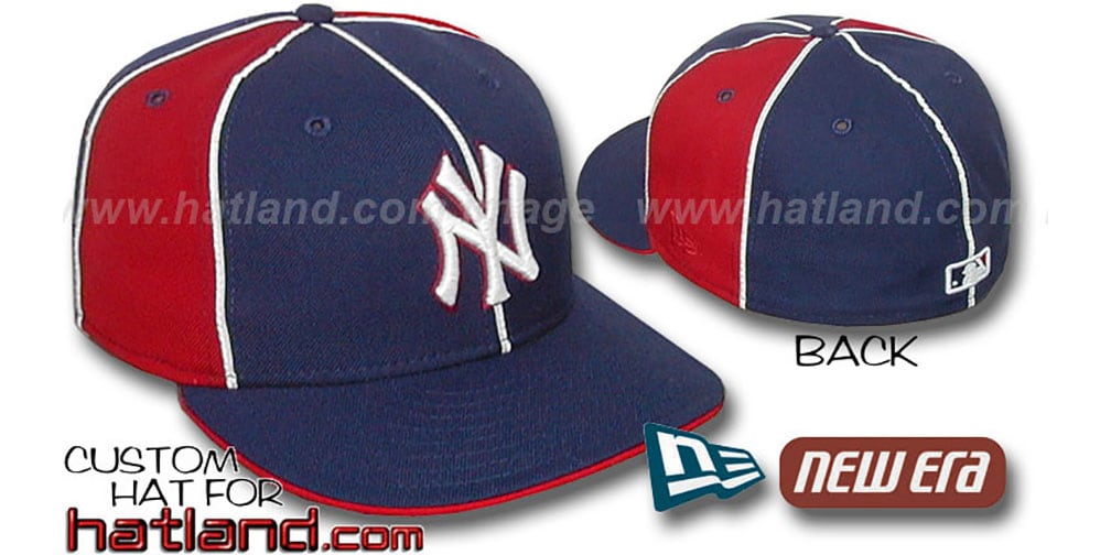 New York Yankees PINWHEEL-3 Navy-Red Fitted Hat by New Era