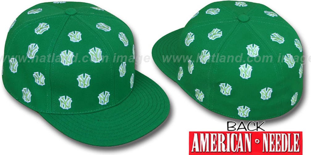 NY Yankees Tapestry Snapback Hat Olive Green Brim American Needle NWT American Needle New York Yankees Multi-Color MLB Fan Apparel  main image 4