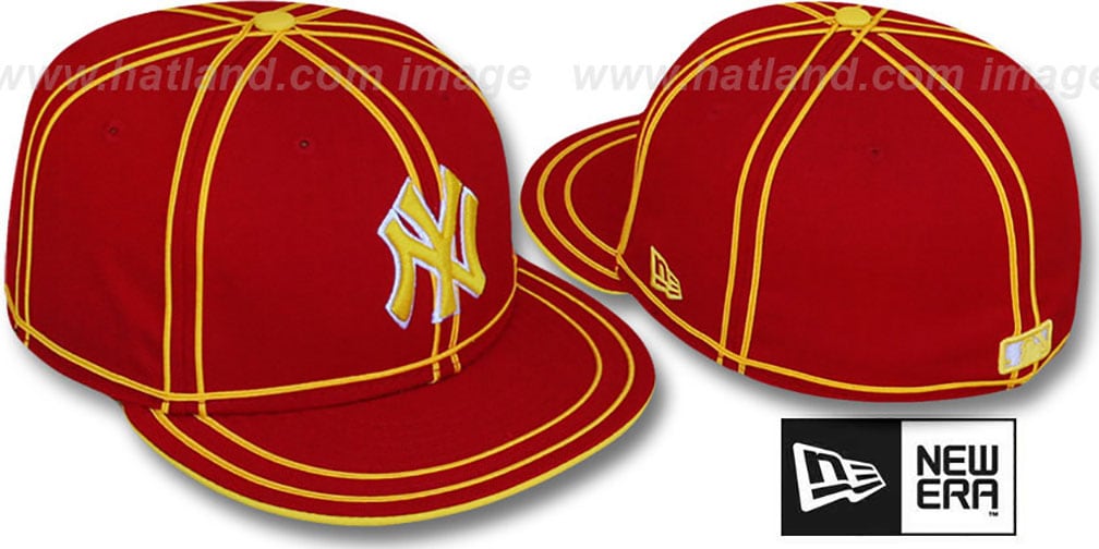 yankees-tachs-red-gold-fitted-  display picture 1
